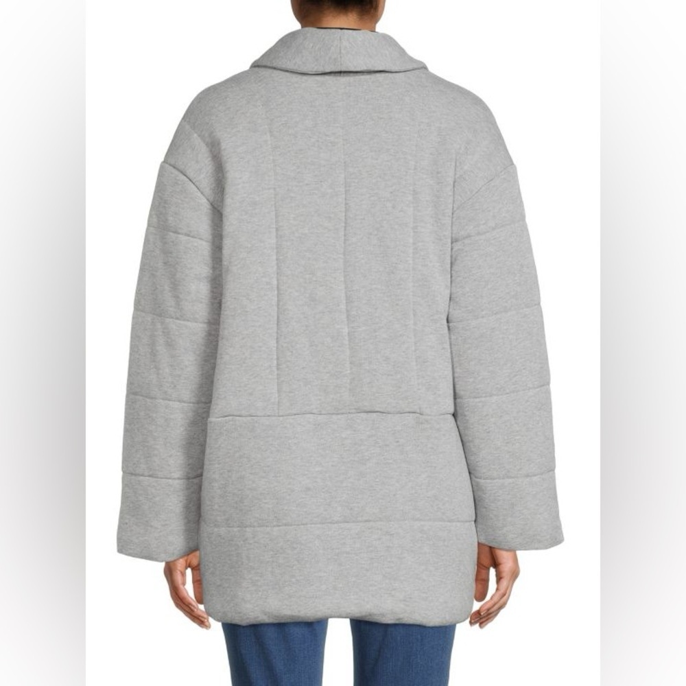 Madewell Jacket Womens Small Shawl Collar Heathered Puff Quilted Cozy Warm - Picture 3 of 10